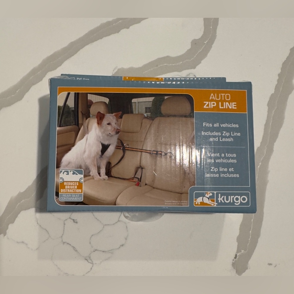 Auto Zip Line by Kurgo with Leash Included